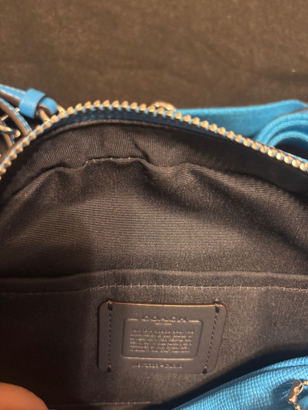 Coach Pacific-Blue Sydney Satchel with Two Cross Body Straps - Picture 7 of 8